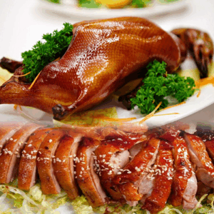Vịt quay lu lên đầu bò