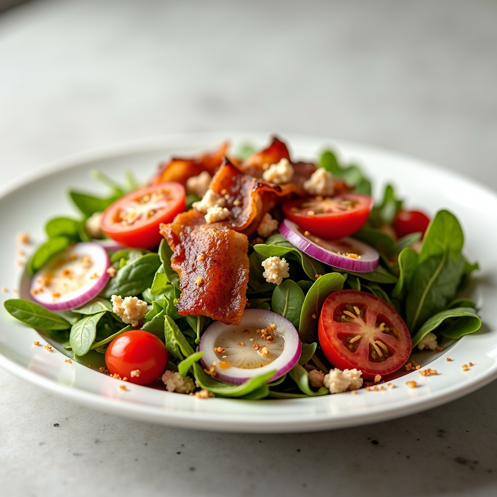 Gỏi salad thịt xông khói kiểu Ý