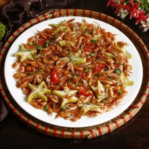 Tép mũi xào khế